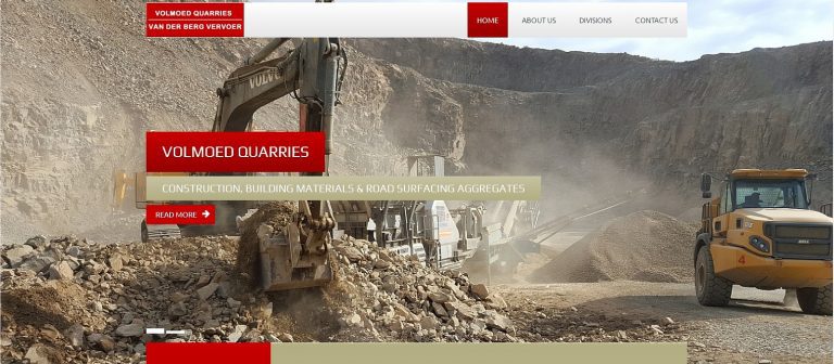 NEW WEBSITE FOR VOLMOED QUARRIES & VAN DER BERG VERVOER GOES LIVE