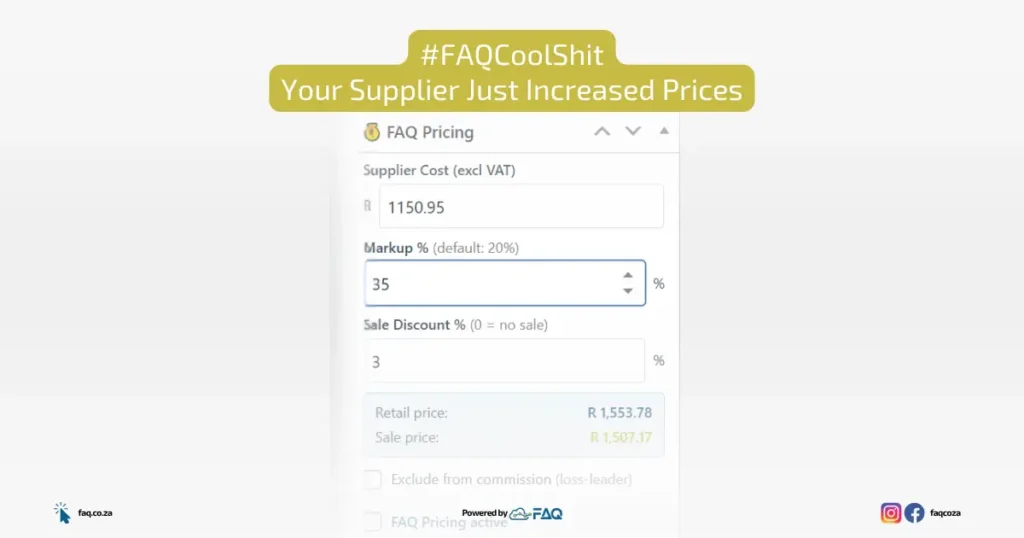 Cool Shit of the Day: Your Supplier Just Increased Prices. Does Your Online Store Know?
